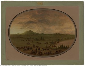 Bivouac Of A Sioux War Party At Sunrise — George Catlin