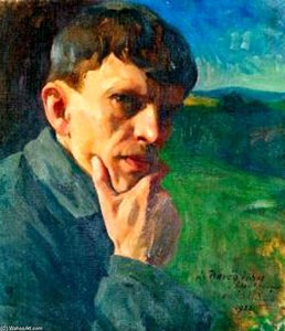 Self-portrait — Agost Benkhard