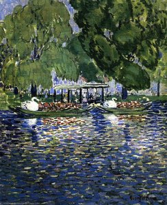 The Swan Boats — George Benjamin Luks