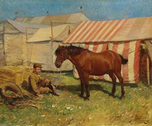 Detrás De Las Carpas — Sir Alfred James Munnings