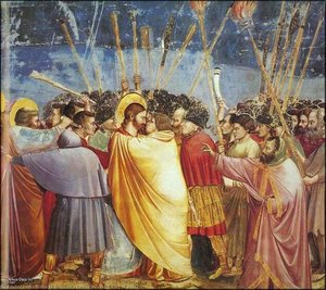 Scrovegni - [31] - Kiss Of Judas — Giotto Di Bondone