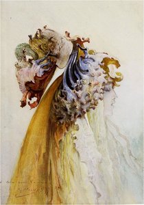 Buste De Femme De Profil — Georges Jules Victor Clairin
