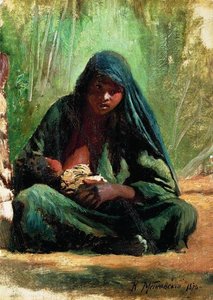 Egyptian With A Child — Konstantin Yegorovich Makovsky