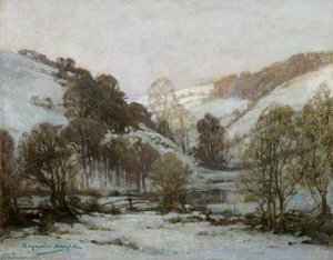 Winter In A Devon Valley — Benjamin Haughton