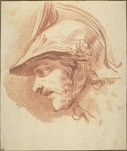Head Of A Soldier — Charles-andré Van Loo