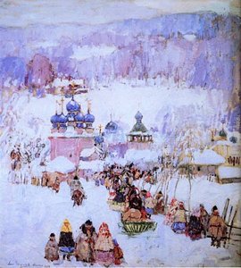 Russian Snow Scene — Leon Shulman Gaspard