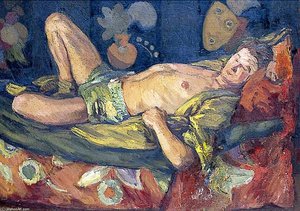 Paul Roche Reclining — Duncan Grant
