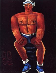 Flaming American (swim Champ) — Marsden Hartley