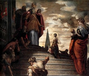 The Presentation Of The Virgin (detail) — Jacopo Tintoretto