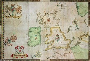Map Showing The Route Of The Armada Fleet — Robert Adam