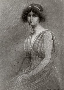 Portrait Of A Woman, (painting) — George De Forest Brush
