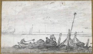Fishermen Raising Lobster-pots — Jan Josephszoon Van Goyen