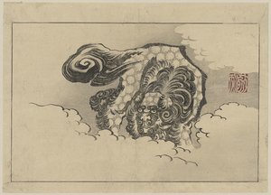 Chinese Lion Dog — Katsushika Hokusai