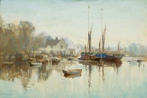 November Morning, Pin Mill — Edward Seago