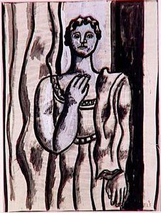Estudio Para Un Retrato — Fernand Léger, Geometric Expressionism