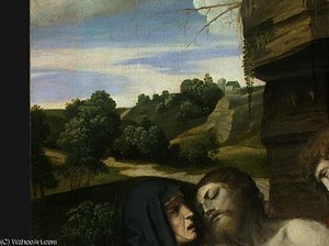 Pietà, Detalj 1, Ng — Alessandro Bonvicino (moretto Da Brescia)