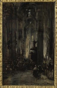 INTERIEUR D'EGLISE, 1855