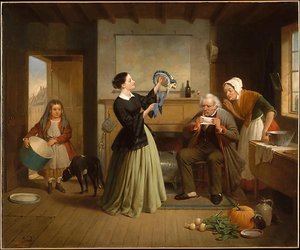 The New Bonnet — Francis William Edmonds