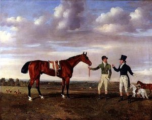 'zinganee' Held By Sam Chifney Junior With The Owner — Benjamin Marshall