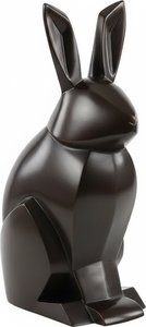 Sleek Copper Rabbit Sculpture – Modern Resin Art, Modern Art Deco Rabbit Sculpture/figurine This S
