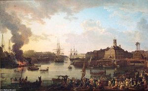 Interior View Of The Port Of Brest Taking The Open Hold — Jean Francois Hue
