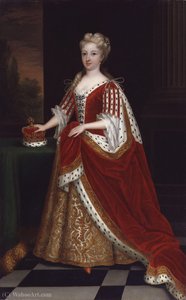 Portrait Of Caroline Of Ansbach — Bt Sir Godfrey Kneller