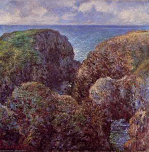 Group Of Rocks At Port-goulphar — Claude Monet, Impressionism