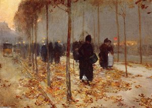 Paris Street — Frederick Childe Hassam