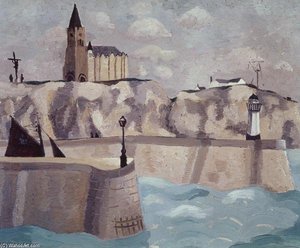 Church On The Cliff, Dieppe — Christopher Wood