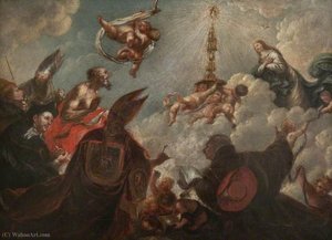 The Adoration Of The Blessed Sacrament — Francisco De Herrera