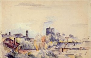 Roof In L'estaque — Paul Cézanne