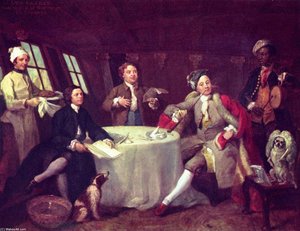 Portrait Of Lord George Graham In His Saloon — William Hogarth