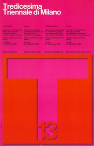 Tredicesima Triennale di Milano\n\n[red on pink]