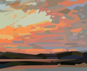 Thomson No. 3 (sunset Bay) — Douglas Coupland, Contemporary Abstract
