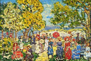 Landscape With Figures — Maurice Brazil Prendergast, Post-impressionism