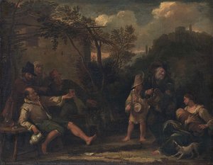 Merry Company, Dirck Helmbreeker, 1675 - 1702 — Dirck Helmbreker
