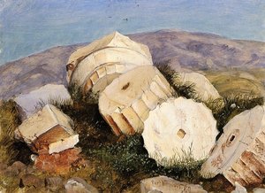 Broken Column, The Parthenon, Athens — Frederic Edwin Church