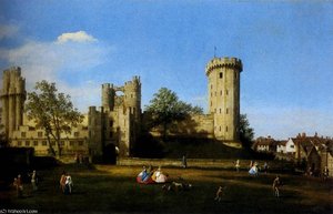 Etto The Eastern Facade Of Warwick Castle — Canaletto