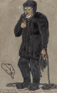 Costume design of a Shipbuilder for ''Peer Gynt''