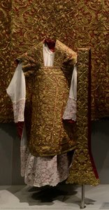 Chasuble - Red Liturgical Vestments For High Mass — Hieronimo Marini, Baroque