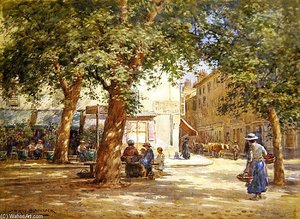 The Market Square — William Kay Blacklock