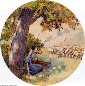 Pastoral. — Camille Pissarro, Impressionist Landscape