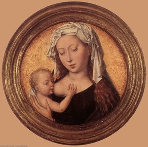 Spätwerk - Die Jungfrau Stillt Das Kind — Hans Memling, Nordische Renaissance