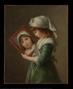 Julie Le Brun (1780–1819) Looking In A Mirror — Louise Élisabeth Vigée Le Brun, Neoclassical Elegance