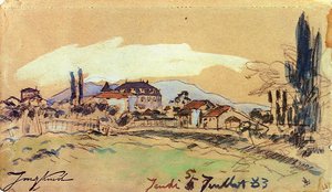 The Village — Johan Barthold Jongkind, Impressionism