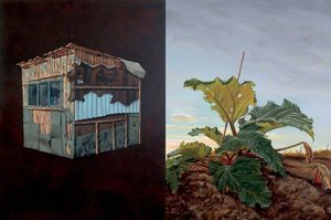 Shed 54 and Rhubarb Dyptich