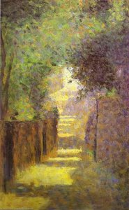 Rue Saint-vincent, Montmartre, In Spring — Georges Seurat, Pointillist Impressionism