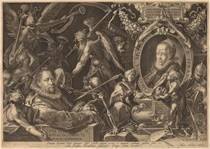 Bartholomaeus Spranger And His Late Wife Christina Muller — Aegidius Ii Sadeler