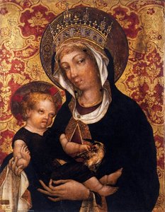 Virgin And Child — Michele Giambono, International Gothic