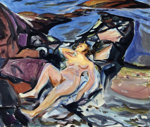Ingeborg By The Fjord — Edvard Munch, Expressionism